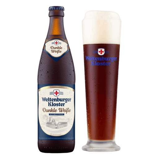 Weltenburger Kloster Dunkle Weisse and glass