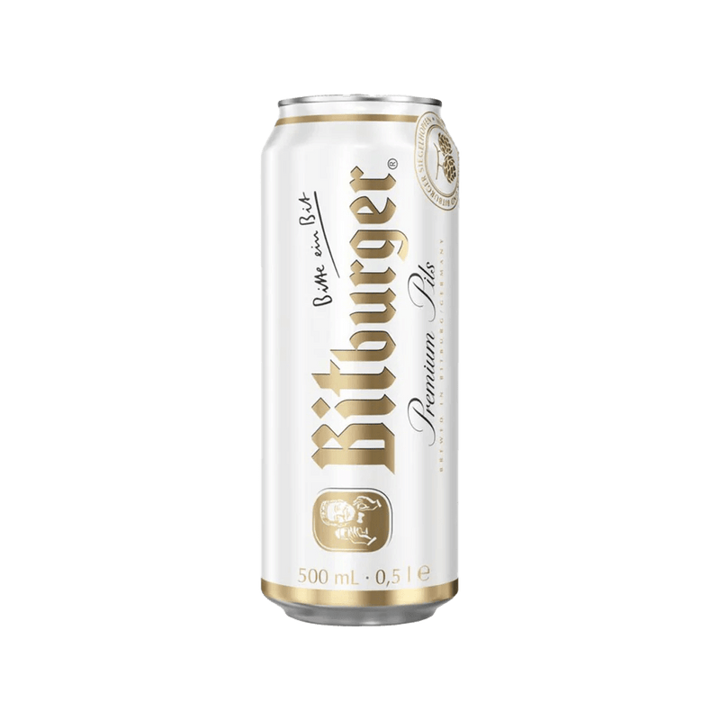 Bitburger Premium Pils 500mL Can - BITPILS - German Liquor Specialties