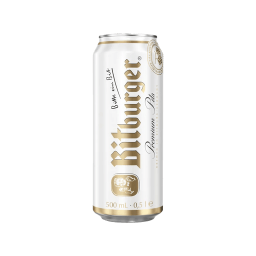 Bitburger Premium Pils 500mL Can - BITPILS - German Liquor Specialties