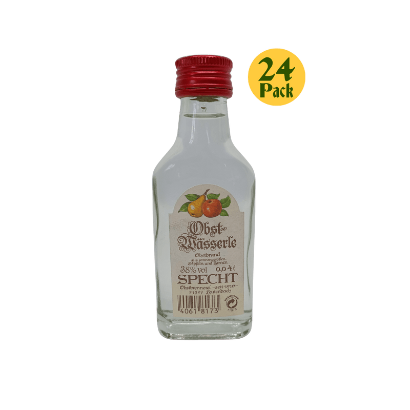 Specht - Obstwasser - 40ml Bottle 24 Pack - MSPECOBST - CTN - German Liquor Specialties