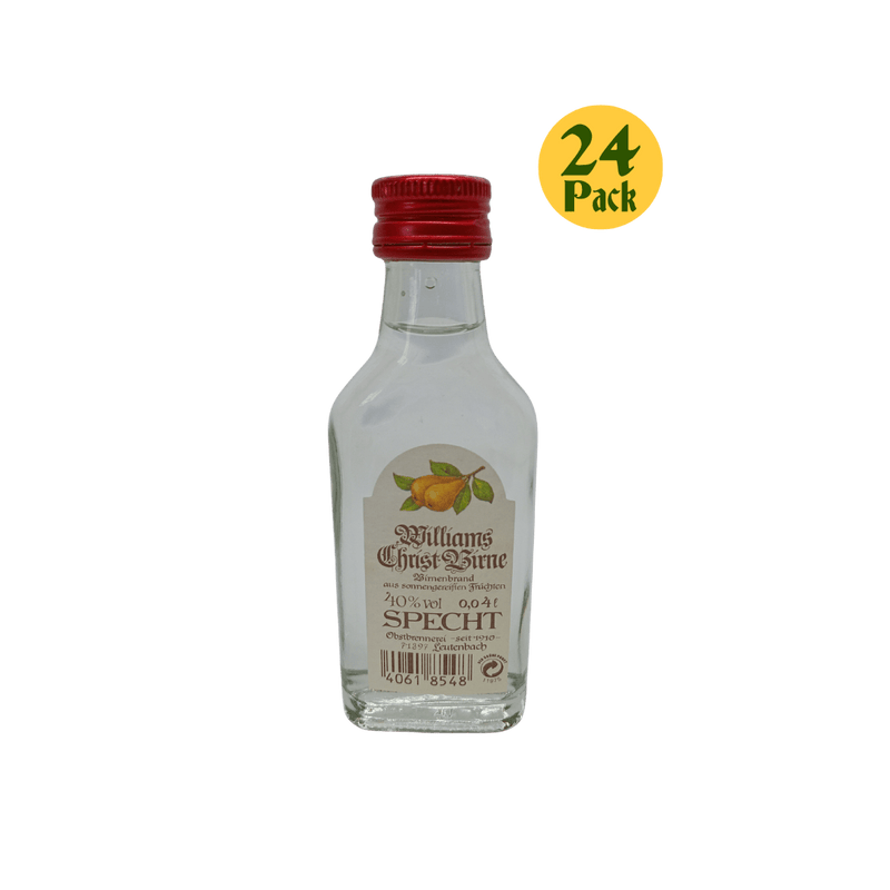 Specht - Williams Christ Birne - 40ml Bottle 24 Pack - MSPECWILBIR - CTN - German Liquor Specialties