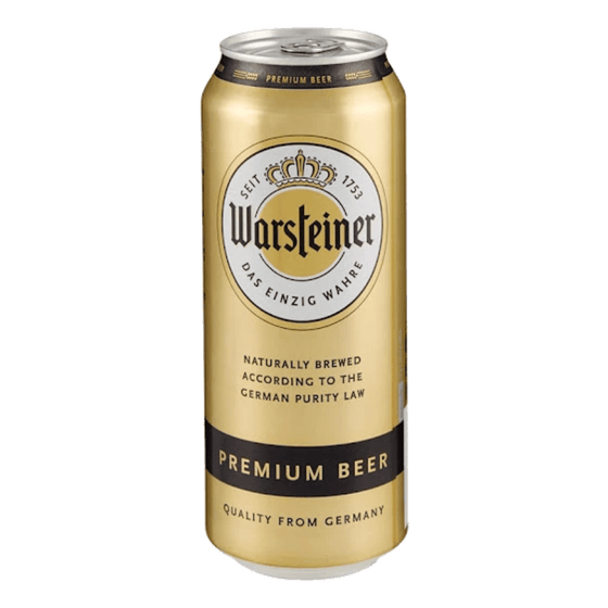 Warsteiner - Premium - 500mL Can BBD: 02 - 04 - 26 - WARSTCAN - German Liquor Specialties