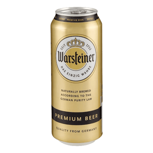 Warsteiner - Premium - 500mL Can BBD: 02 - 04 - 26 - WARSTCAN - German Liquor Specialties