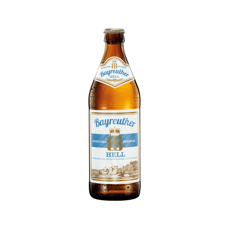 Bayreuther Hell Lager 500ml - BAYHELL - German Liquor Specialties