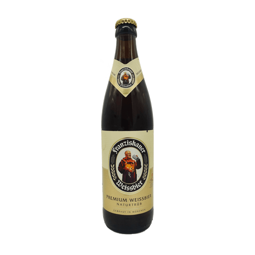 Franziskaner Weissbier Naturtrub 500ml - FRANNAT - German Liquor Specialties
